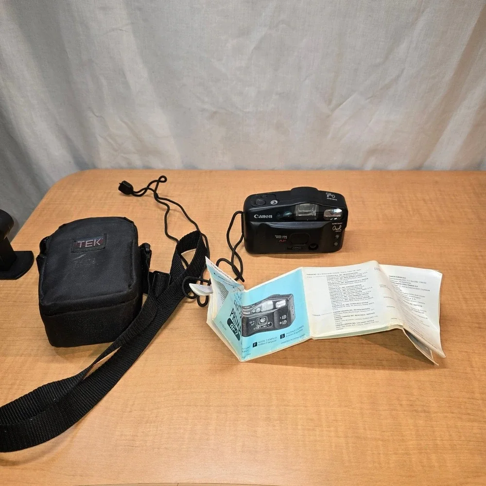 Canon Sure Shot Owl Camera AF-7‎ 35mm 1:4.5 WITH FILM - FOR PARTS